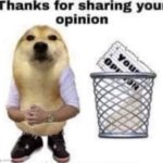 Thanks For Sharing Your Opinion