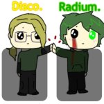 Disco. and Radium. shared announcement template meme