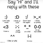 say hi and I'll reply with | image tagged in say hi and i'll reply with | made w/ Imgflip meme maker