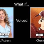 what if jodi benson voices fujiko mine | JODI BENSON; FUJIKO MINE | image tagged in jodi benson,anime,what if,sexy,anime meme,voices | made w/ Imgflip meme maker