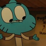 Gumball shocked meme