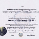 PhD Certificate