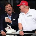 Cat Turd, Tucker & Trump laughing