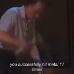 Mikaeli hit metal 17 times