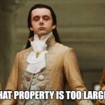 Surely your land is too big | SURELY THAT PROPERTY IS TOO LARGE BOOMER | image tagged in judgemental volturi | made w/ Imgflip meme maker