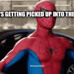 Clever title | LEGO GUYS GETTING PICKED UP INTO THEIR HOUSES | image tagged in gifs,funny,spiderman | made w/ Imgflip video-to-gif maker