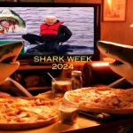 Sharks watch the Bidens on TV on shark week 2