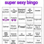 Olivia's super sexy bingo (fixed) meme