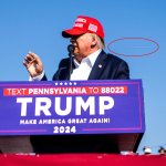 trump shot bulet