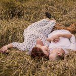 Lovers in a field