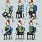 Neurodivergent sitting poses meme