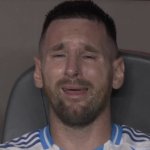 Messi crying