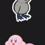 Sad duck, zoned out Kirby