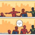 Spiderman pointing another version