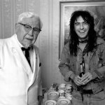 Col. Sanders and Alice Cooper