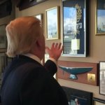 Trump in his office