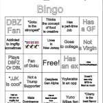 SonGoku_RealSaiyan Bingo meme
