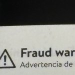 Fraud warning