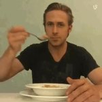 Ryan Gosling eating cereal GIF Template