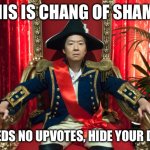 Chang of shame meme