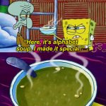 SpongeBob special alphabet soup