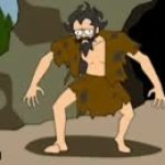 Caveman to modern man GIF Template