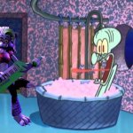 Roxy drops by Squidward's house | image tagged in who dropped by squidward's house | made w/ Imgflip meme maker