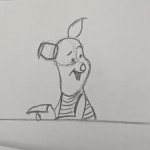 Animating Piglet. By Saeho Oh. | image tagged in gifs,animation,drawing,piglet | made w/ Imgflip images-to-gif maker