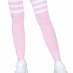 Leg Avenue Gina Athletic Thigh High Stockings, Light Pink / One