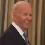 Biden arrests his rival trump sly grin smile