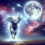 Elephant to the moon