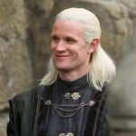 Daemon Targaryen smiling