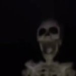 Skeleton Hanging From Fan GIF Template