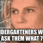 well i know it but… ITS A SECRET | KINDERGARTENERS WHEN YOU ASK THEM WHAT 7+1 IS | image tagged in gifs,math,relatable memes | made w/ Imgflip video-to-gif maker