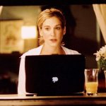 Carrie Bradshaw writing