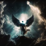 Angel cloud warrior sun God heaven JPP