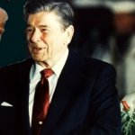 Trump and Reagan compare dodging bullets meme