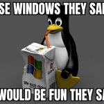 Use Windows They Said
