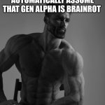 There are those who have no idea what toilets are and those who live in ohio | PEOPLE WHO DON'T AUTOMATICALLY ASSUME THAT GEN ALPHA IS BRAINROT | image tagged in giga chad,gen alpha,memes | made w/ Imgflip meme maker