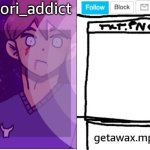 getawax and omori_addict shared announcement template meme