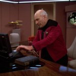 Picard At His Desk