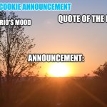OrioCookie Announcement Temp meme