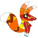 Super Pretztail, standing up, curious
