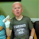 Biden survived shark week meme
