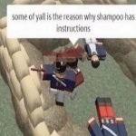 Some of yall is the reason why shampoo has instructions meme