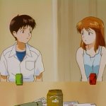 Asuka and Shinji awkward