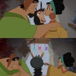 Kuzco Hit with Frying Pan