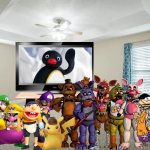 Wario and Friends dies by the trollge while watching Pingu because of a EAS | image tagged in 140 clear creek rd bedroom,wario dies,crossover | made w/ Imgflip meme maker