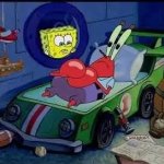 Mr Krabs Racing Car Bed template