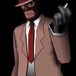 Spy smoking a cigarette meme